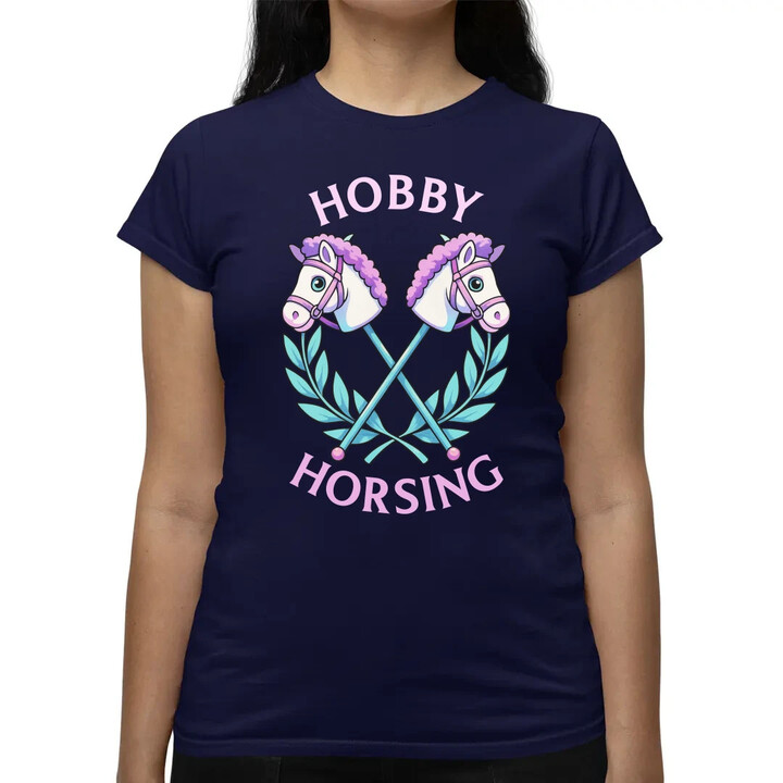 Hobby horsing  - dámské tričko s potiskem