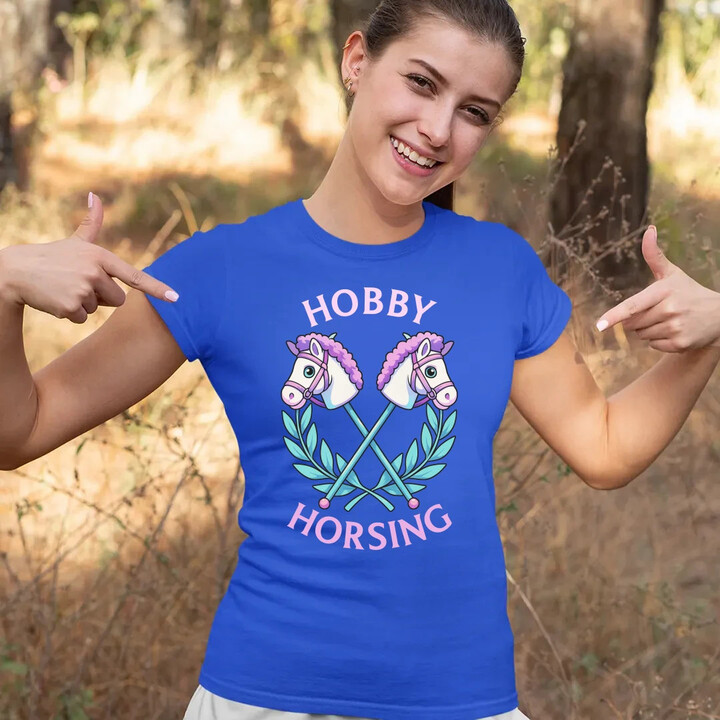 Hobby horsing  - dámské tričko s potiskem
