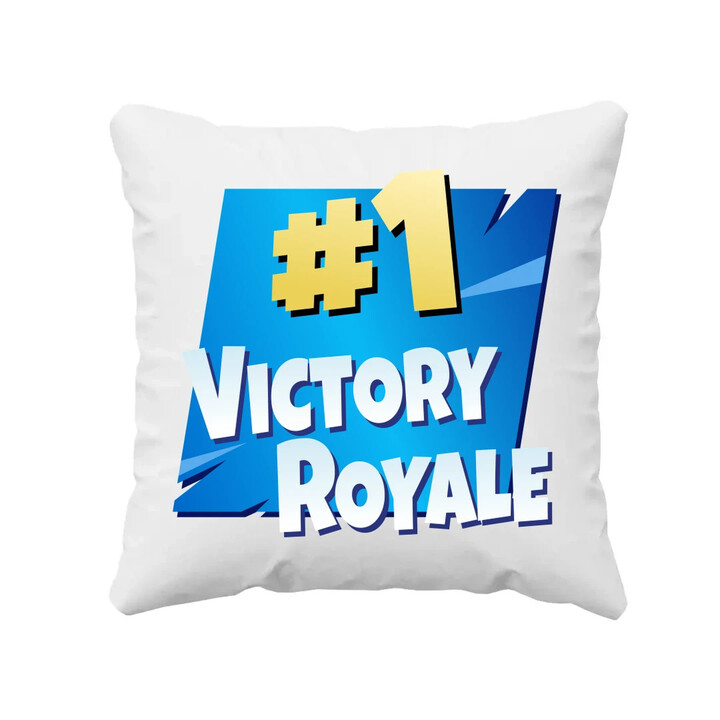 Number 1 Victory Royale - polštář s potiskem pro fanoušky hry Fortnite