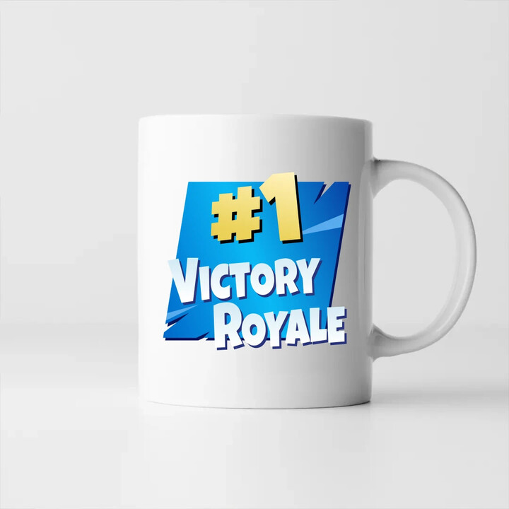 Number 1 Victory Royale - hrnek s potiskem pro fanoušky hry Fortnite