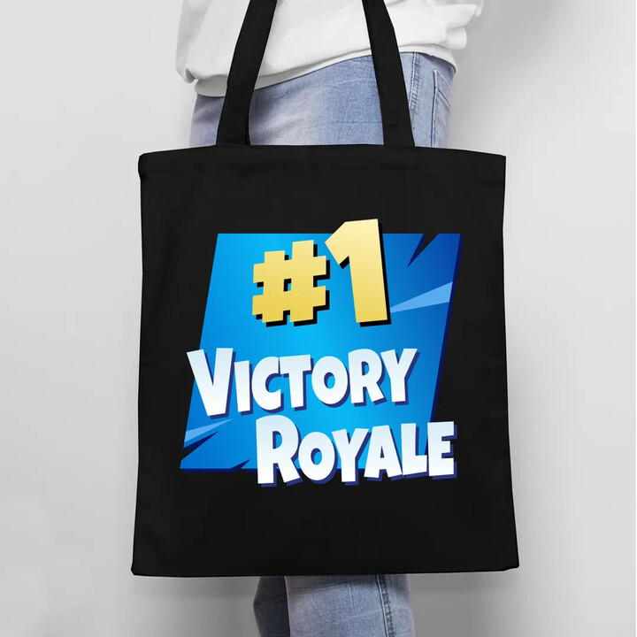 Number 1 Victory Royale - taška s potiskem pro fanoušky hry Fortnite