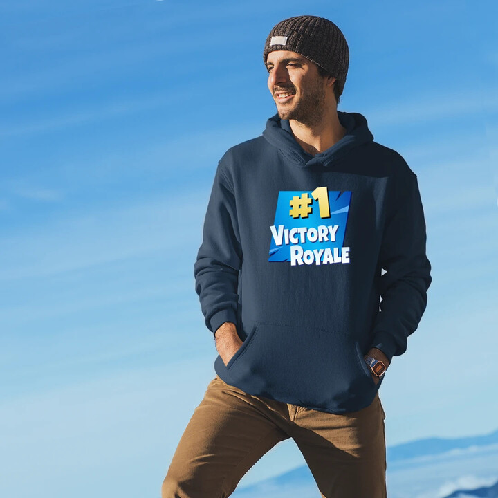 Number 1 Victory Royale - pánská mikina s potiskem pro fanoušky hry Fortnite