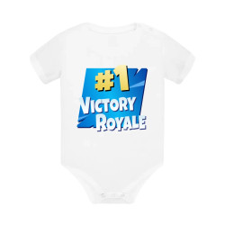 Number 1 Victory Royale - dětské body s potiskem pro fanoušky hry Fortnite