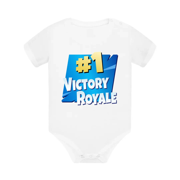 Number 1 Victory Royale - dětské body s potiskem pro fanoušky hry Fortnite