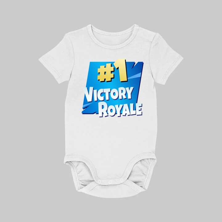 Number 1 Victory Royale - dětské body s potiskem pro fanoušky hry Fortnite