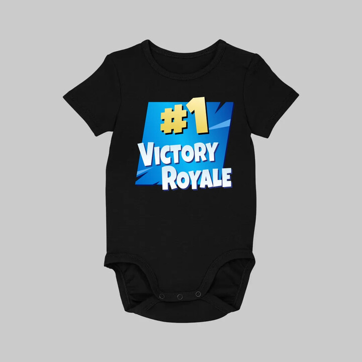 Number 1 Victory Royale - dětské body s potiskem pro fanoušky hry Fortnite