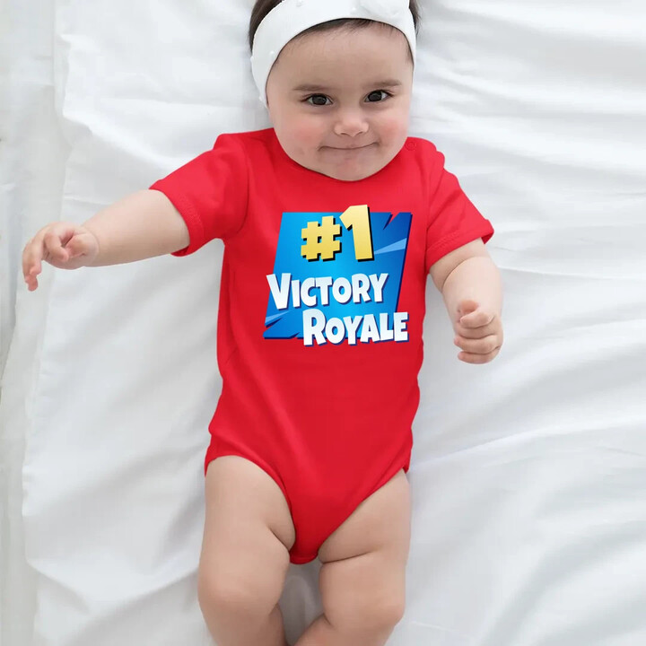 Number 1 Victory Royale - dětské body s potiskem pro fanoušky hry Fortnite
