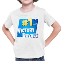 Number 1 Victory Royale - dětské tričko s potiskem pro fanoušky hry Fortnite