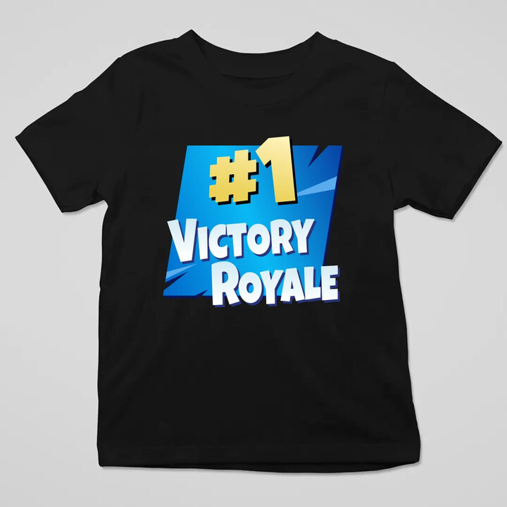 Number 1 Victory Royale - dětské tričko s potiskem pro fanoušky hry Fortnite