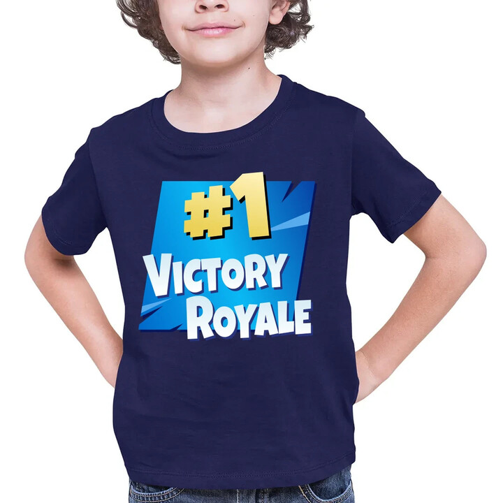 Number 1 Victory Royale - dětské tričko s potiskem pro fanoušky hry Fortnite