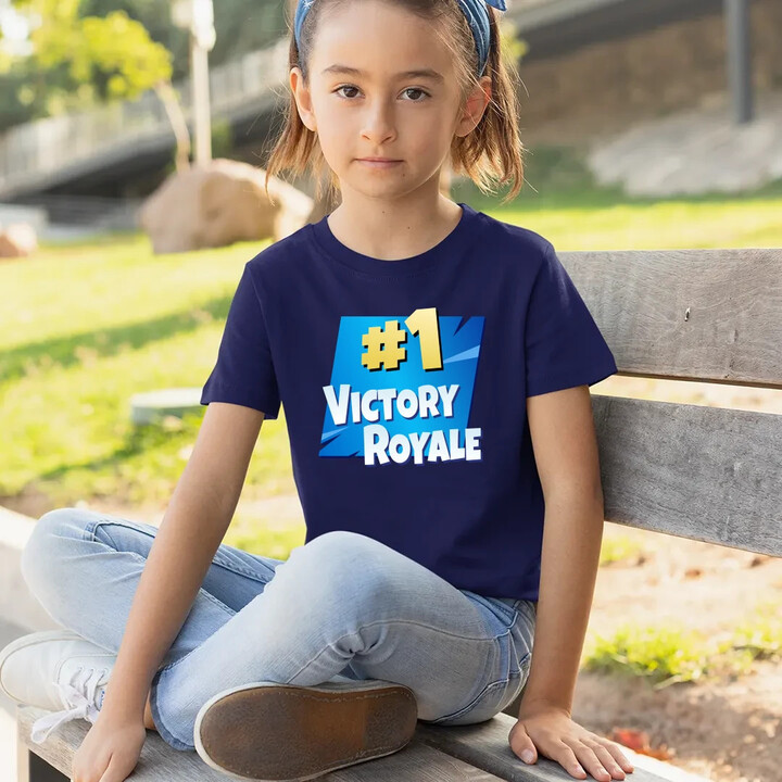 Number 1 Victory Royale - dětské tričko s potiskem pro fanoušky hry Fortnite