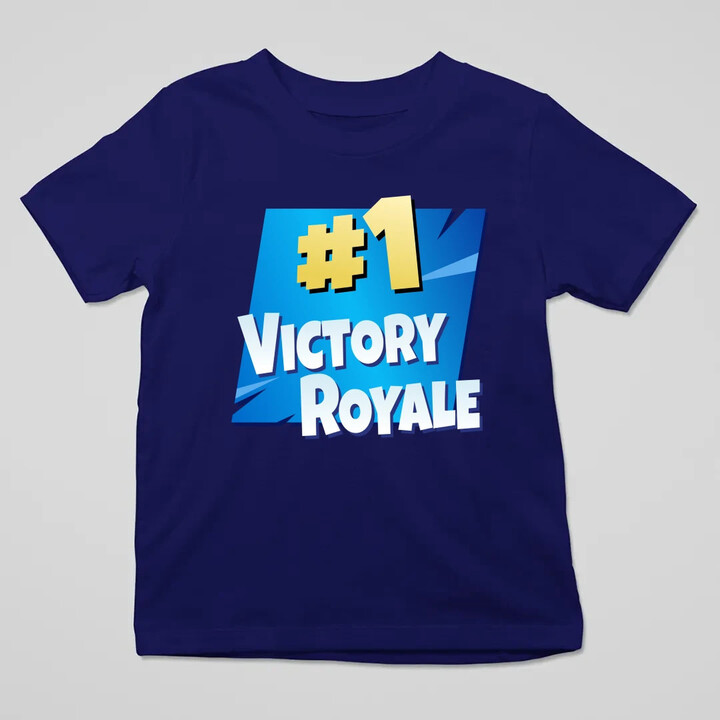 Number 1 Victory Royale - dětské tričko s potiskem pro fanoušky hry Fortnite