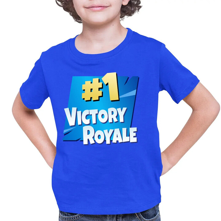 Number 1 Victory Royale - dětské tričko s potiskem pro fanoušky hry Fortnite