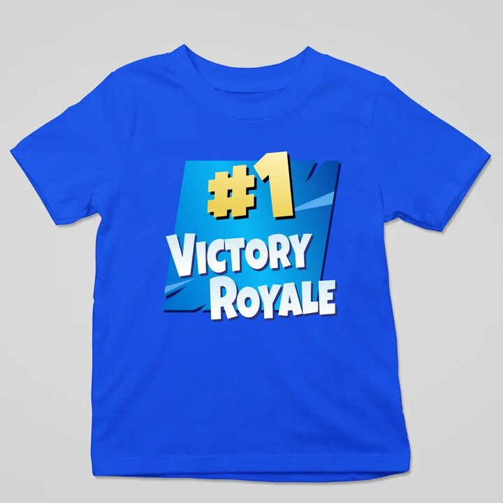 Number 1 Victory Royale - dětské tričko s potiskem pro fanoušky hry Fortnite