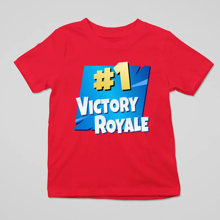 Number 1 Victory Royale - dětské tričko s potiskem pro fanoušky hry Fortnite