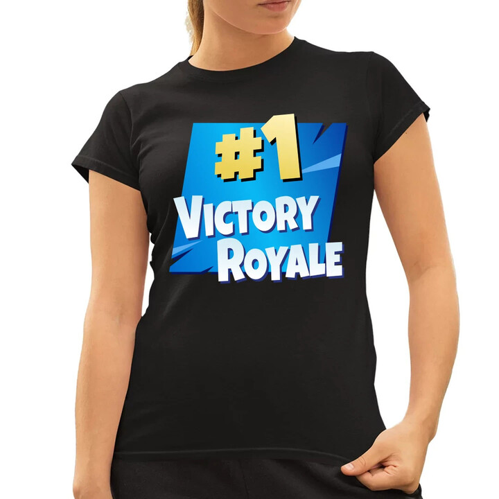 Number 1 Victory Royale  - dámské tričko s potiskem pro fanoušky hry Fortnite