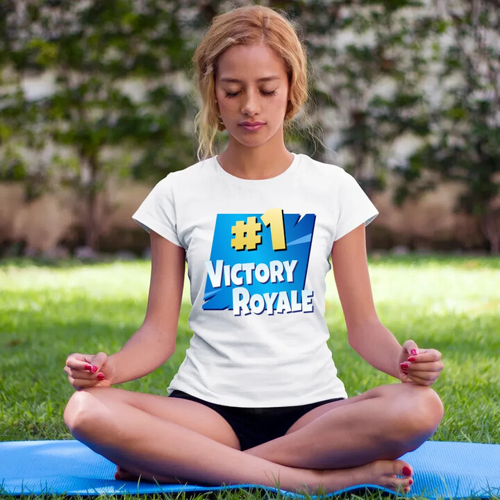 Number 1 Victory Royale  - dámské tričko s potiskem pro fanoušky hry Fortnite