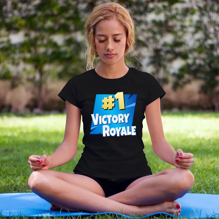Number 1 Victory Royale  - dámské tričko s potiskem pro fanoušky hry Fortnite