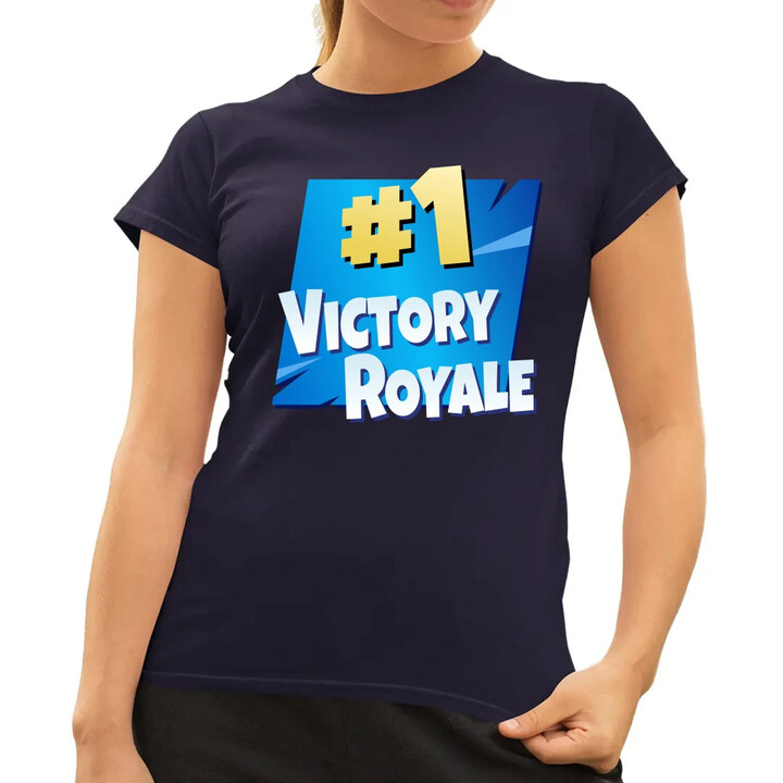 Number 1 Victory Royale  - dámské tričko s potiskem pro fanoušky hry Fortnite