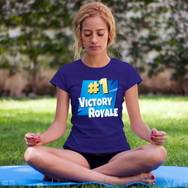 Number 1 Victory Royale  - dámské tričko s potiskem pro fanoušky hry Fortnite