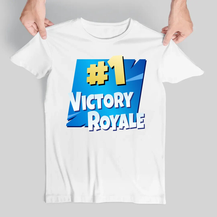 Number 1 Victory Royale - pánské tričko s potiskem pro fanoušky hry Fortnite