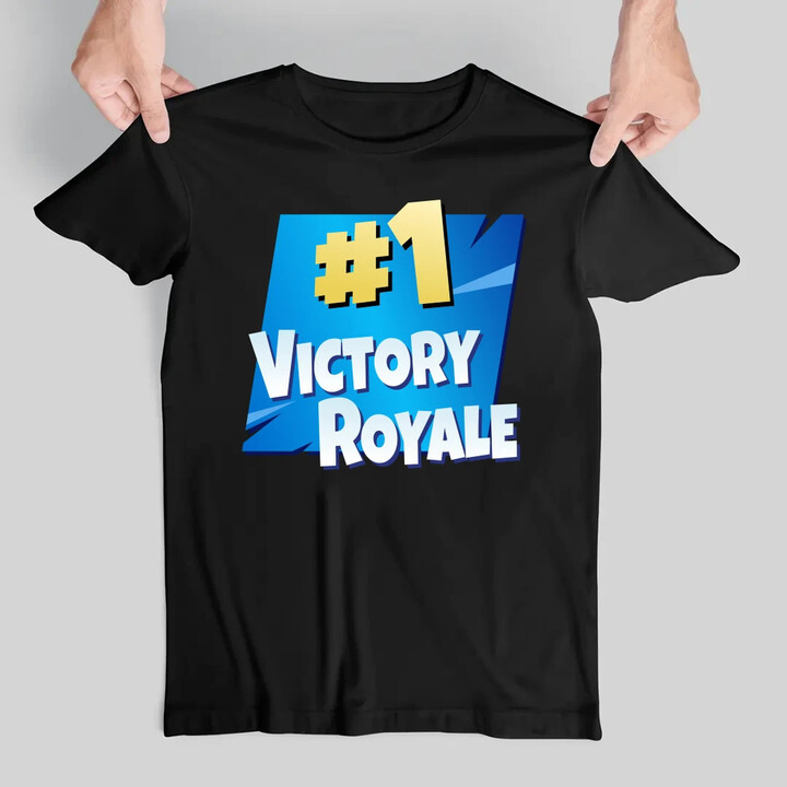 Number 1 Victory Royale - pánské tričko s potiskem pro fanoušky hry Fortnite