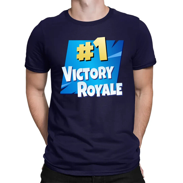 Number 1 Victory Royale - pánské tričko s potiskem pro fanoušky hry Fortnite