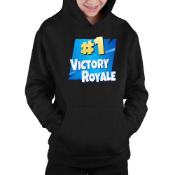 Number 1 Victory Royale - dětská mikina s kapucí pro fanoušky hry Fortnite