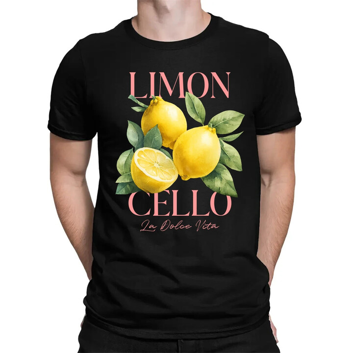 Limoncello La Dolce Vita - Citrón Lemon - pánské tričko s potiskem