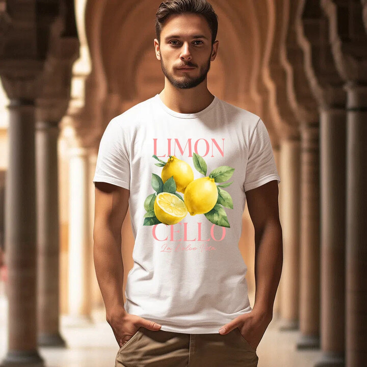Limoncello La Dolce Vita - Citrón Lemon - pánské tričko s potiskem