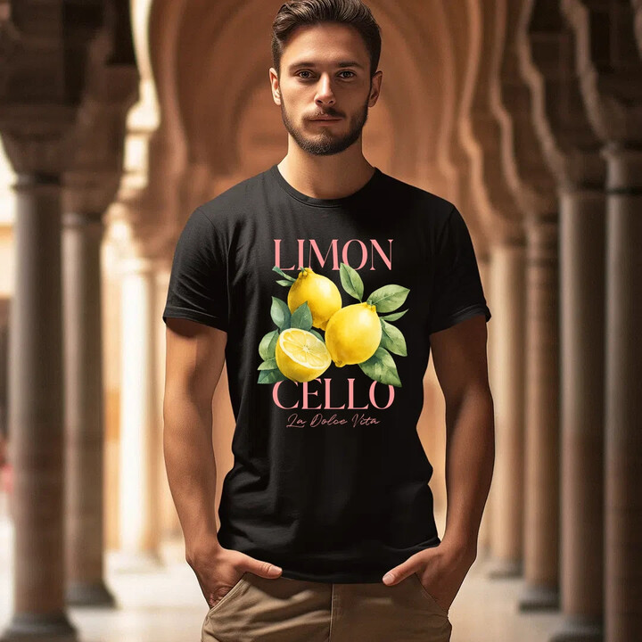 Limoncello La Dolce Vita - Citrón Lemon - pánské tričko s potiskem