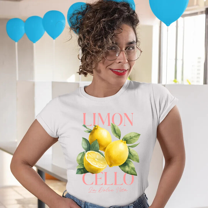 Limoncello La Dolce Vita - Citrón Lemon  - dámské tričko s potiskem