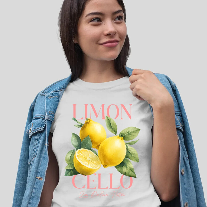 Limoncello La Dolce Vita - Citrón Lemon  - dámské tričko s potiskem