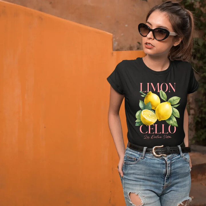Limoncello La Dolce Vita - Citrón Lemon  - dámské tričko s potiskem