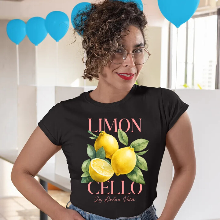 Limoncello La Dolce Vita - Citrón Lemon  - dámské tričko s potiskem