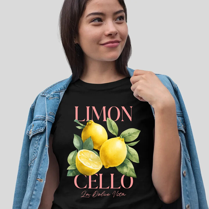Limoncello La Dolce Vita - Citrón Lemon  - dámské tričko s potiskem