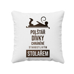 Polštář dívky chráněné starostlivým stolařem - polštář