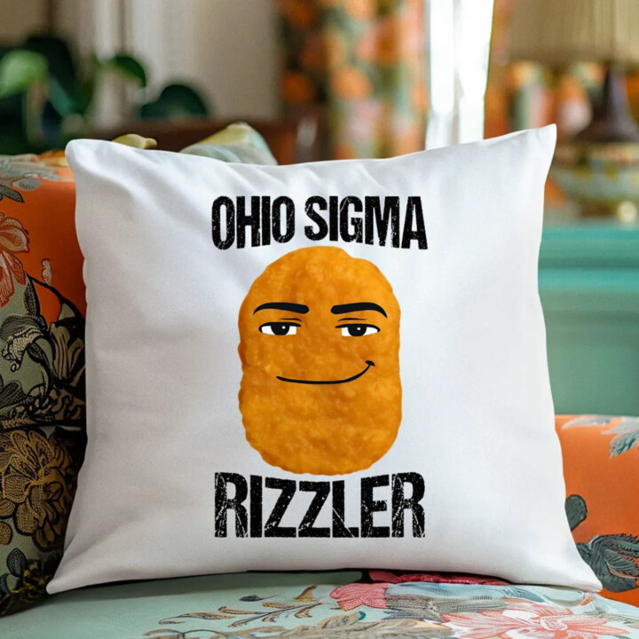 Ohio sigma rizzler - polštář s potiskem