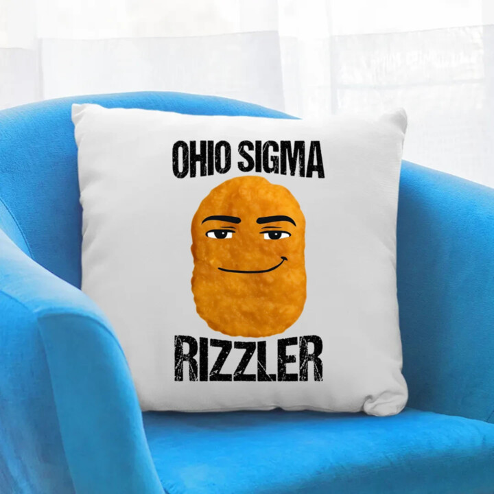 Ohio sigma rizzler - polštář s potiskem
