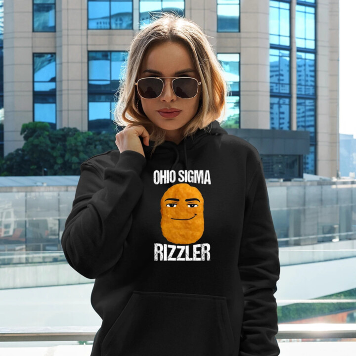 Ohio sigma rizzler - dámská mikina s potiskem