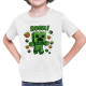 Boom! - dětské tričko s potiskem pro fanoušky Minecraftu