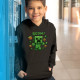 Boom! - dětská mikina s kapucí pro fanoušky Minecraftu