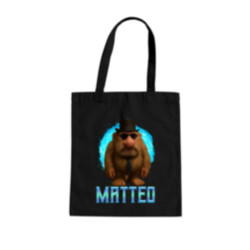 Matteo - Italian Brainrot - trpaslík s okuliarmi - taška s potiskem MATTEOOOOOOOOOO