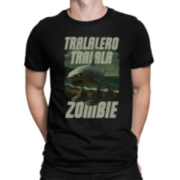 Tralalero tralala - zombie - Italian Brainrot  - pánské tričko s potiskem