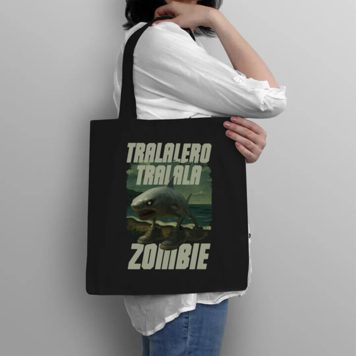 Tralalero tralala - zombie - Italian Brainrot  - taška s potiskem