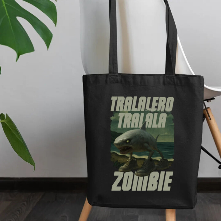 Tralalero tralala - zombie - Italian Brainrot  - taška s potiskem