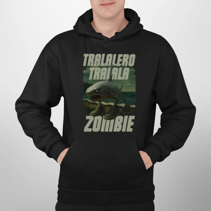 Tralalero tralala - zombie - Italian Brainrot  - pánská mikina s potiskem