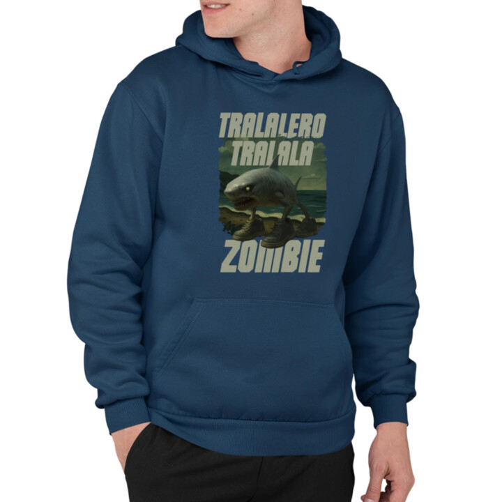 Tralalero tralala - zombie - Italian Brainrot  - pánská mikina s potiskem