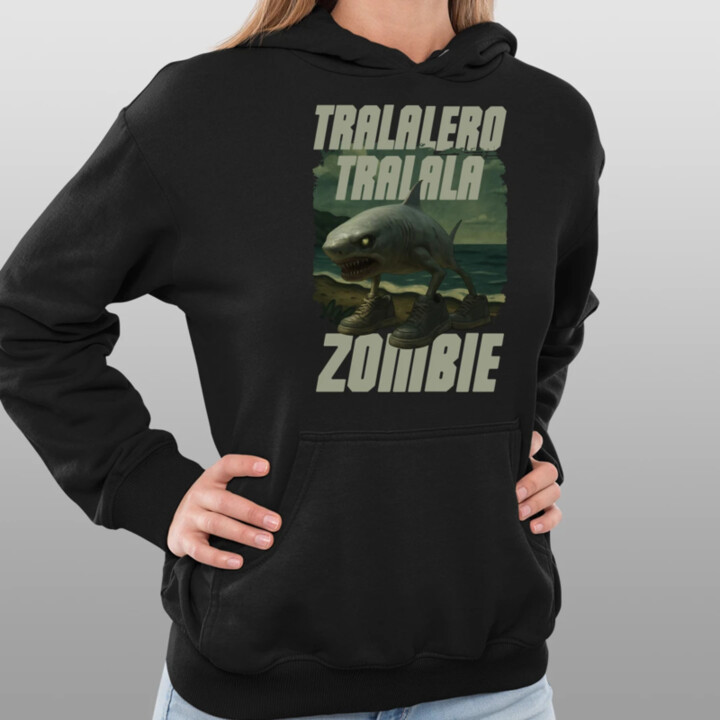 Tralalero tralala - zombie - Italian Brainrot  - dámská mikina s potiskem