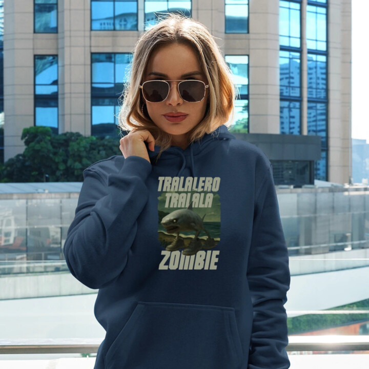 Tralalero tralala - zombie - Italian Brainrot  - dámská mikina s potiskem
